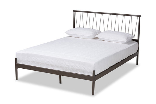 Baxton Studio - Samir Full Size Bed - TS-Lidia-Black-Full view 1