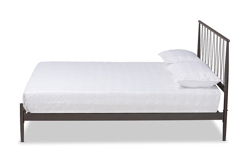 Baxton Studio - Samir Full Size Bed - TS-Lidia-Black-Full view 2