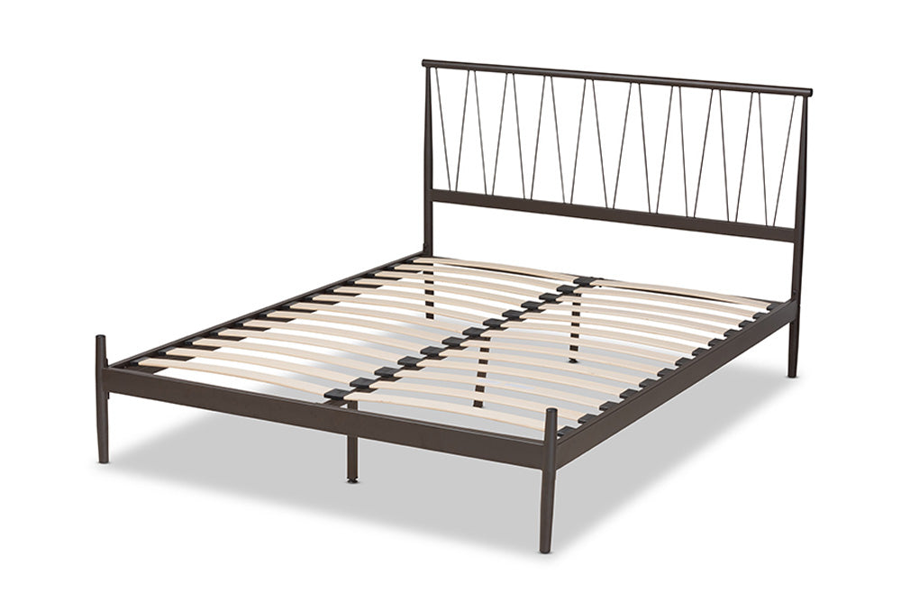 Baxton Studio - Samir Full Size Bed - TS-Lidia-Black-Full view 3