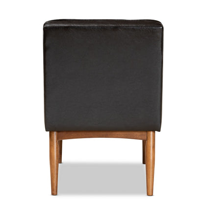 Baxton Studio - Sanford Dining Chair in Dark Brown/Walnut Brown - BBT8051.11-Dark Brown/Walnut-CC view 4