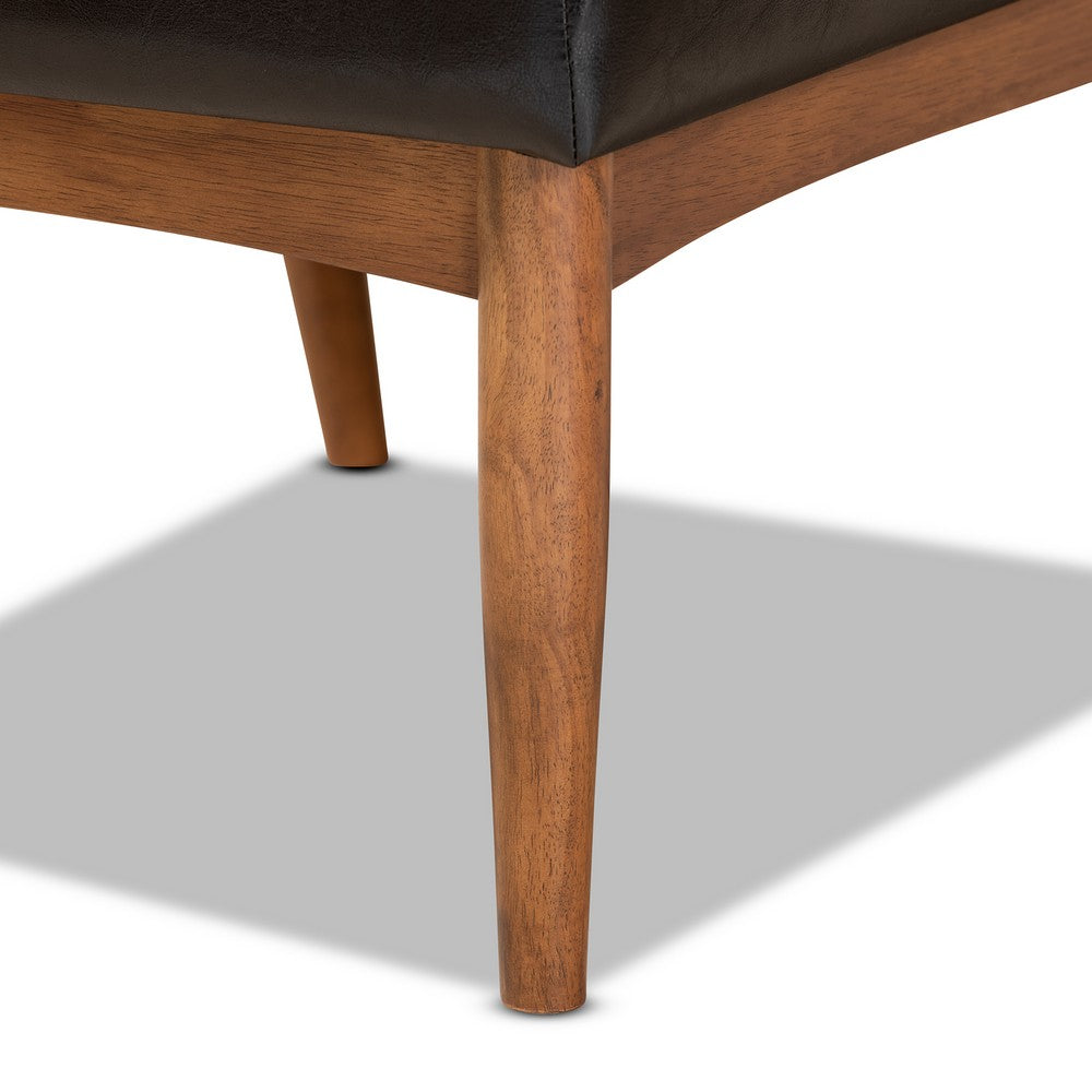 Baxton Studio - Sanford Dining Chair in Dark Brown/Walnut Brown - BBT8051.11-Dark Brown/Walnut-CC view 6