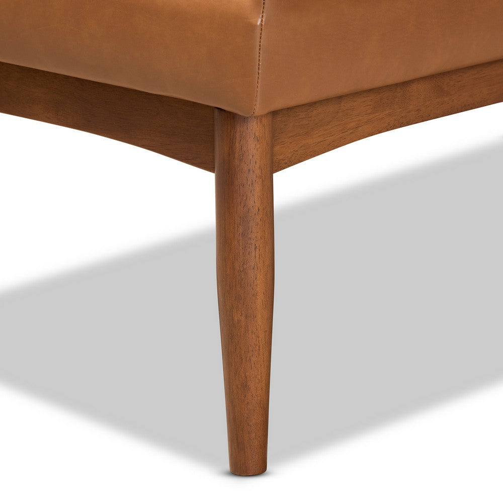 Baxton Studio - Sanford Dining Set in Tan/Walnut Brown - BBT8051.11-Tan/Walnut-4PC Dining Nook Set view 8