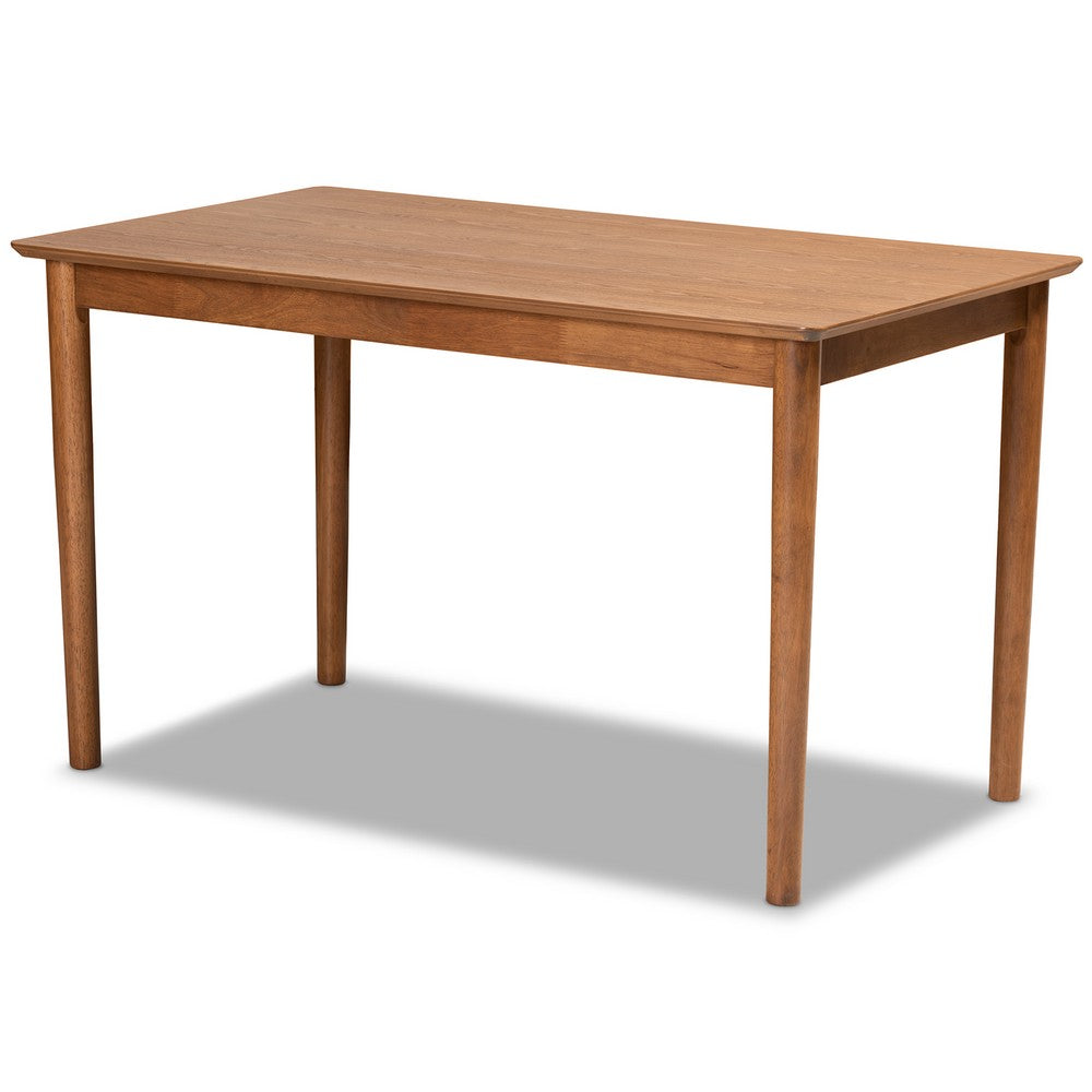 Baxton Studio - Sanford Dining Set in Tan/Walnut Brown - BBT8051.11-Tan/Walnut-5PC Dining Nook Set view 6