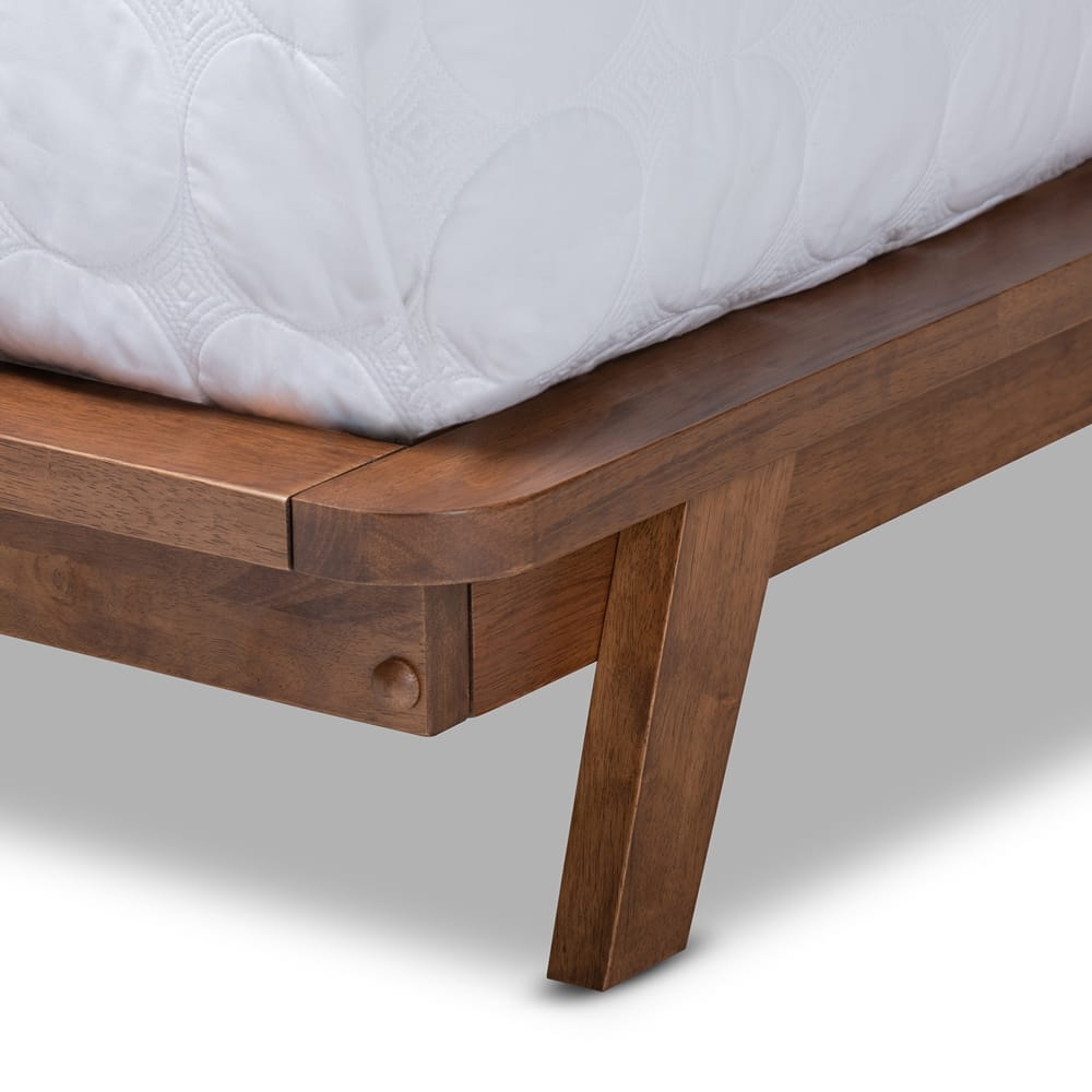 Baxton Studio - Sante King Size Bed in Gray/Walnut - BBT6735-Grey-King view 5