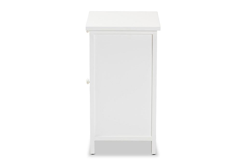 Baxton Studio - Sariah End Table - FMA-0176-Wooden 2 Drawer-ET view 4