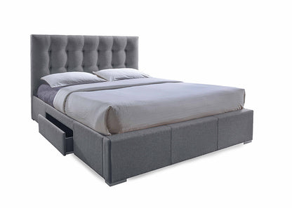 Baxton Studio - Sarter King Size Bed - CF8498-King-Grey view 1