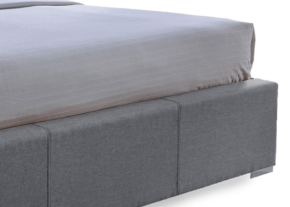 Baxton Studio - Sarter King Size Bed - CF8498-King-Grey view 3