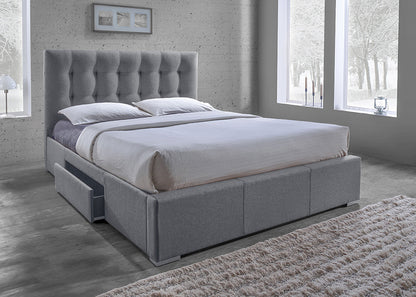 Baxton Studio - Sarter King Size Bed - CF8498-King-Grey view 4