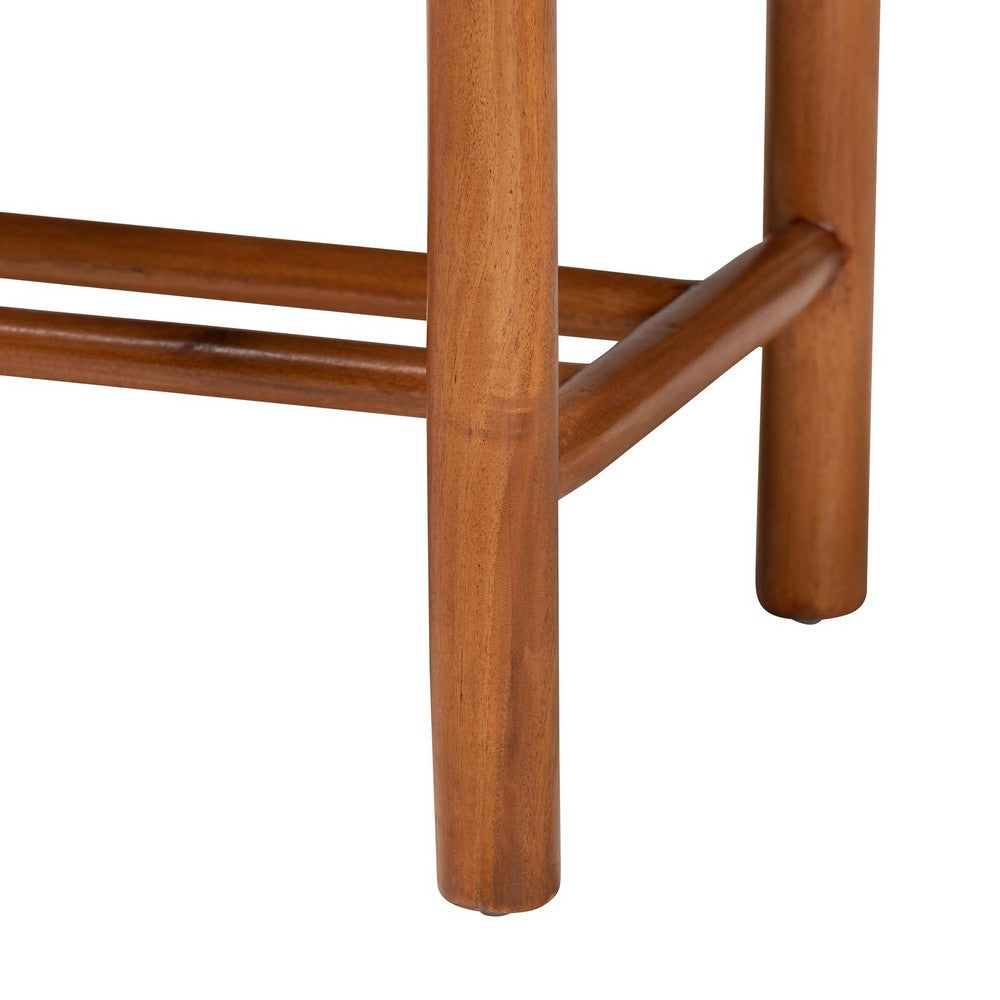 Baxton Studio - Saura Dining Bench in Natural/Oak Brown - SK9151-Oak-Bench view 4
