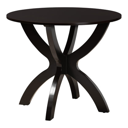 Baxton Studio - Savina Dining Set in Sand/Dark Brown - Savina-Sand/Dark Brown-5PC Dining Set view 3