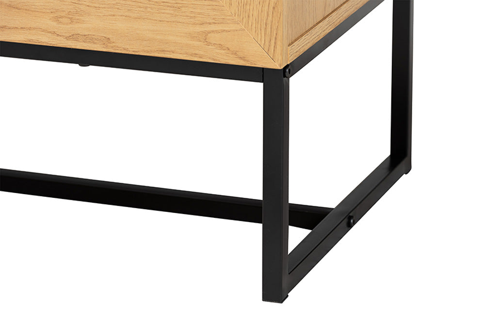 Baxton Studio - Sawyer Storage Cabinet - LCF20220221-Oak Brown-6DW-Cabinet view 7