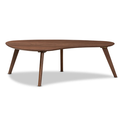 Baxton Studio - Scarlette Coffee Table in Walnut - Scarlette-Walnut-CT view 2