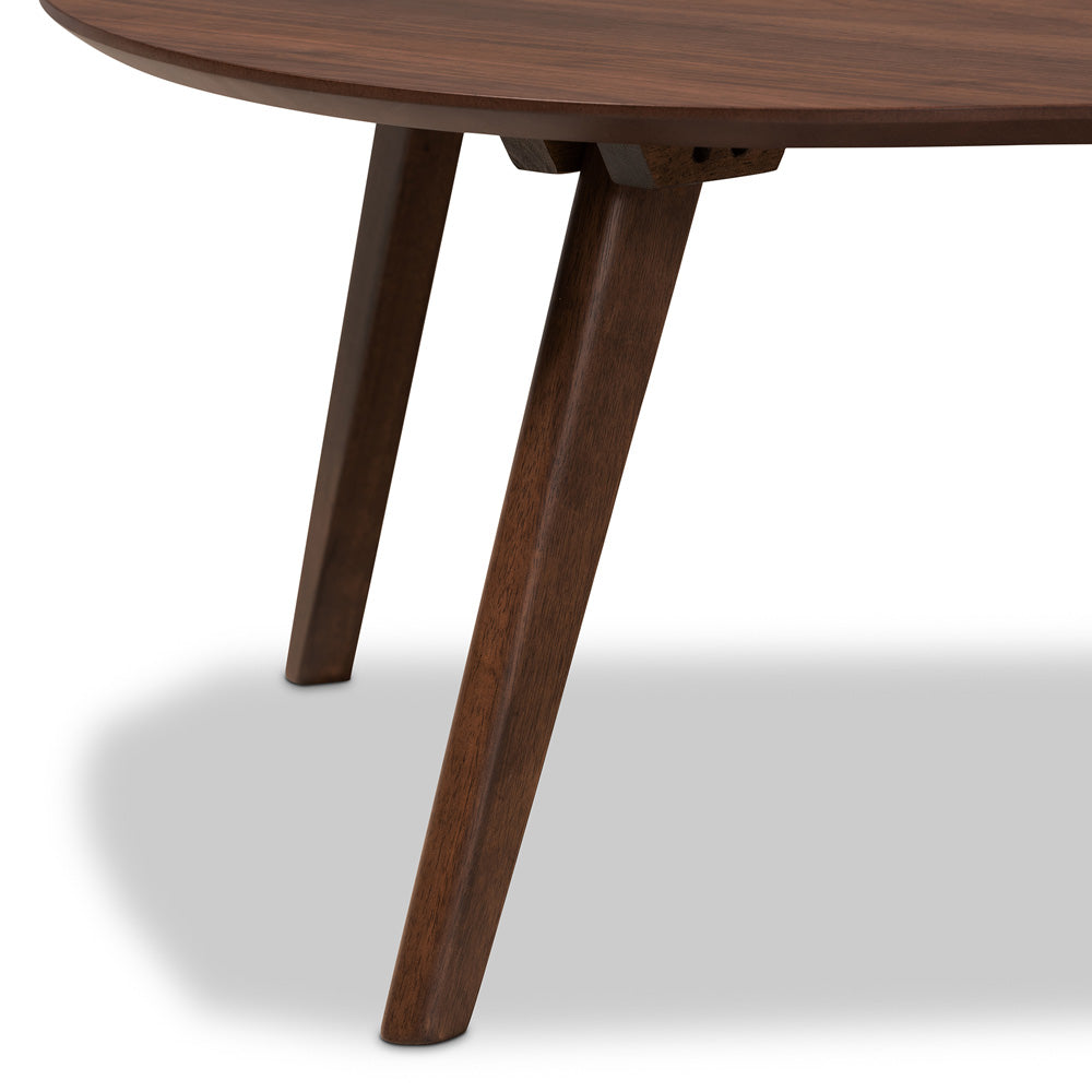 Baxton Studio - Scarlette Coffee Table in Walnut - Scarlette-Walnut-CT view 5