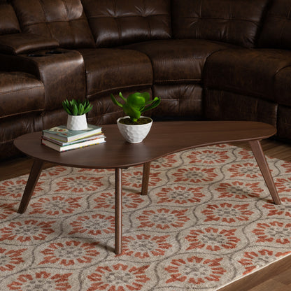 Baxton Studio - Scarlette Coffee Table in Walnut - Scarlette-Walnut-CT view 6