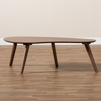 Baxton Studio - Scarlette Coffee Table in Walnut - Scarlette-Walnut-CT view 7
