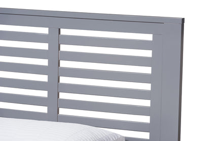 Baxton Studio - Sedona Twin Size Bed - HT1704-Grey-Twin view 4