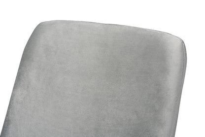 Baxton Studio - Sennet Chair - SF1802-Grey Velvet/Gold-CC view 6
