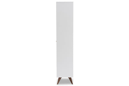 Baxton Studio - SerafiNo Wine Cabinet - SEWC16001WI-White/Columbia view 4