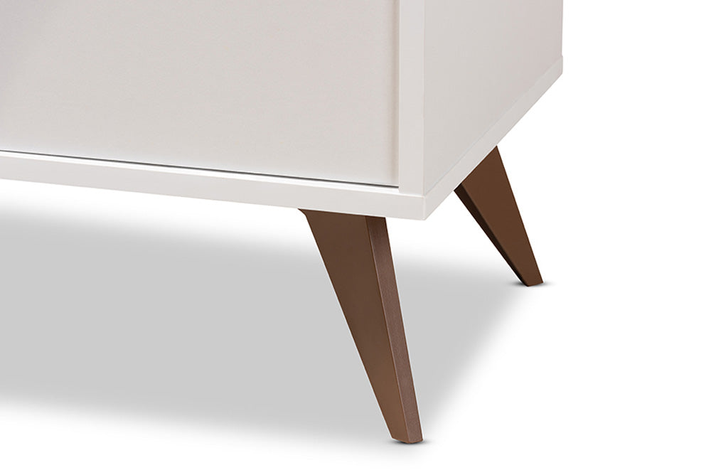 Baxton Studio - SerafiNo Wine Cabinet - SEWC16001WI-White/Columbia view 7