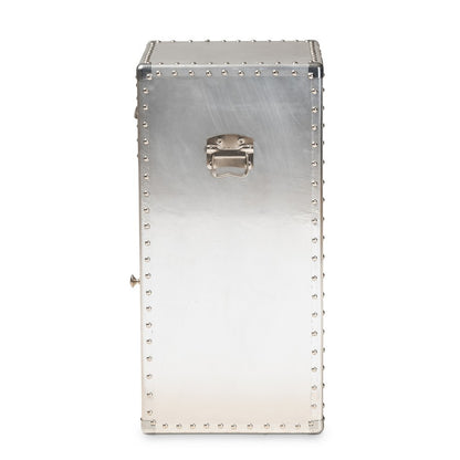 Baxton Studio - Serge Storage Cabinet in Silver - JY17B161-Silver-Cabinet view 4
