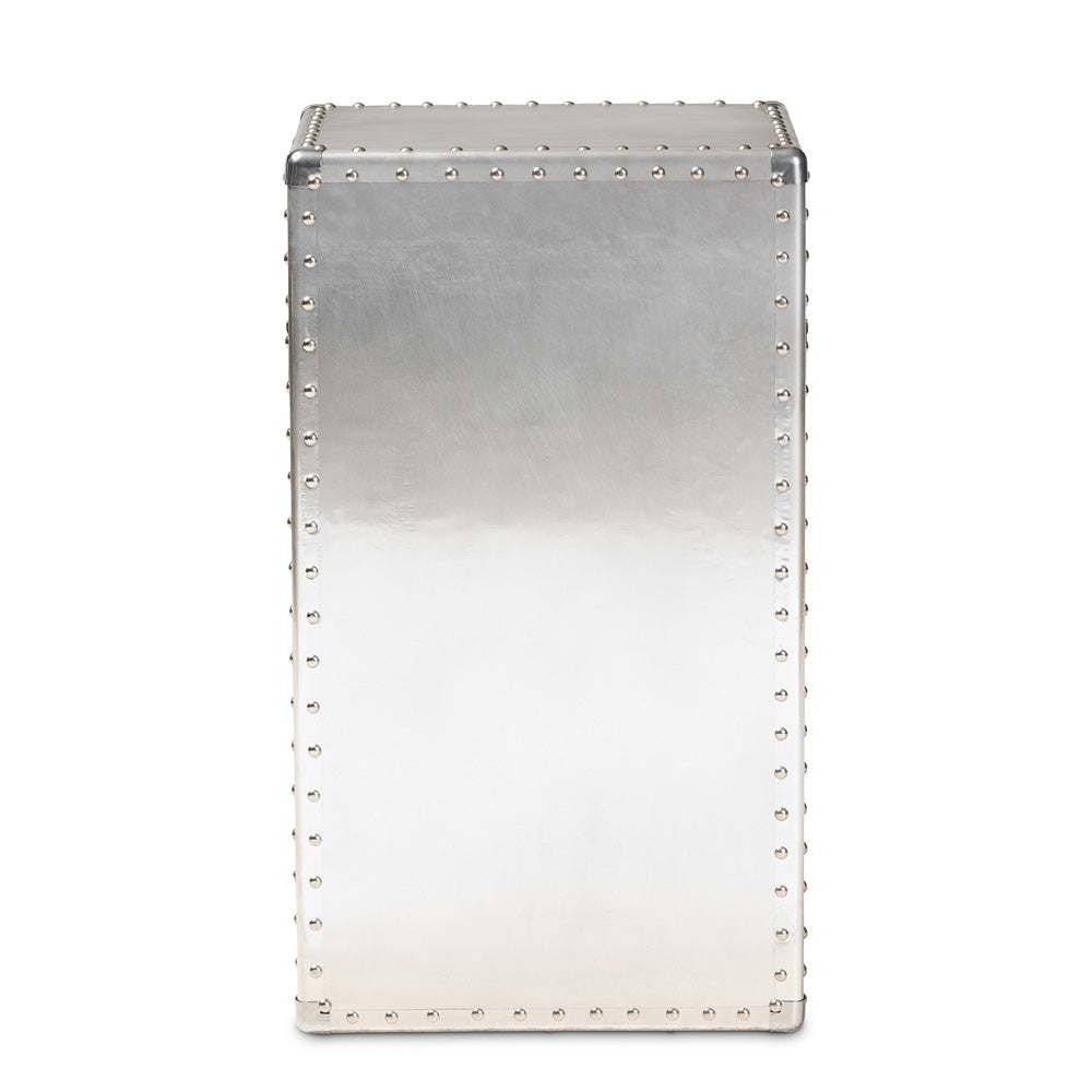 Baxton Studio - Serge Storage Cabinet in Silver - JY17B161-Silver-Cabinet view 5