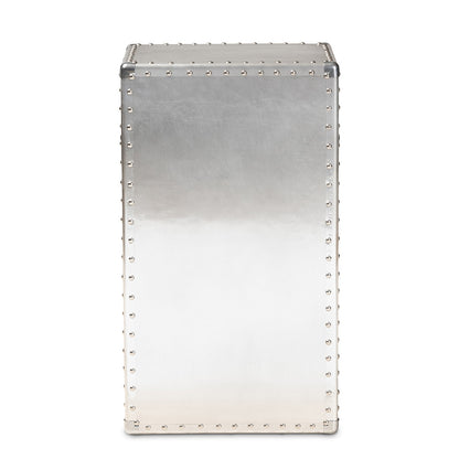Baxton Studio - Serge Storage Cabinet in Silver - JY17B161-Silver-Cabinet view 5