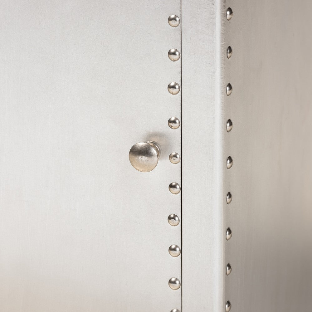 Baxton Studio - Serge Storage Cabinet in Silver - JY17B161-Silver-Cabinet view 7