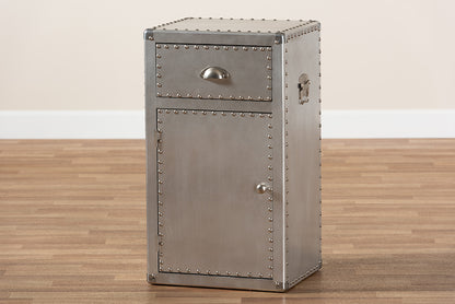 Baxton Studio - Serge Storage Cabinet in Silver - JY17B161-Silver-Cabinet view 10