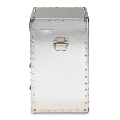 Baxton Studio - Serge Storage Cabinet in Silver - JY17B165-Silver-Cabinet view 4