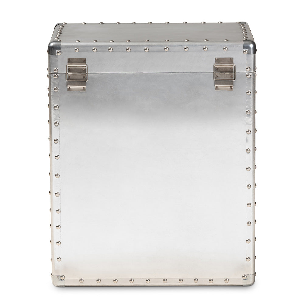 Baxton Studio - Serge Storage Cabinet in Silver - JY17B165-Silver-Cabinet view 5