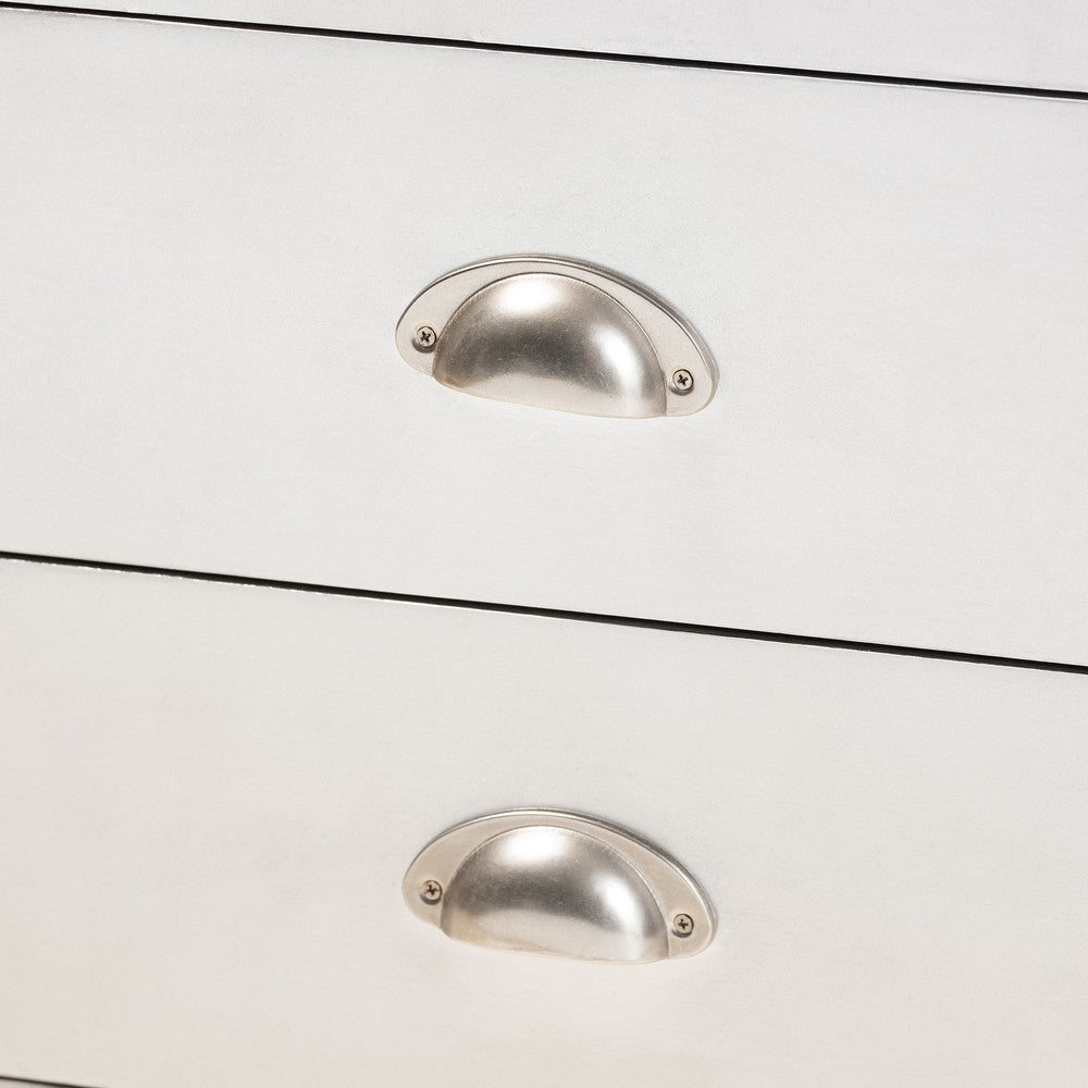 Baxton Studio - Serge Storage Cabinet in Silver - JY17B165-Silver-Cabinet view 7