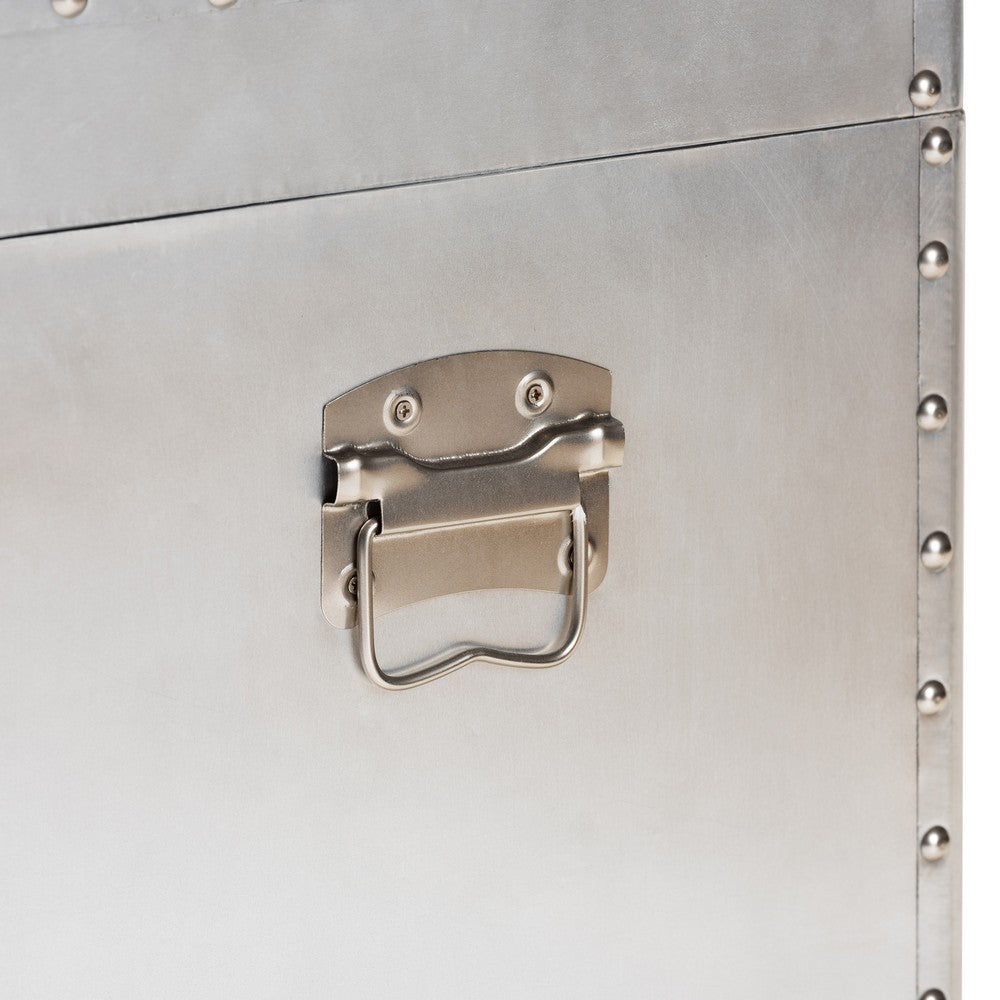 Baxton Studio - Serge Storage Cabinet in Silver - JY17B165-Silver-Cabinet view 8