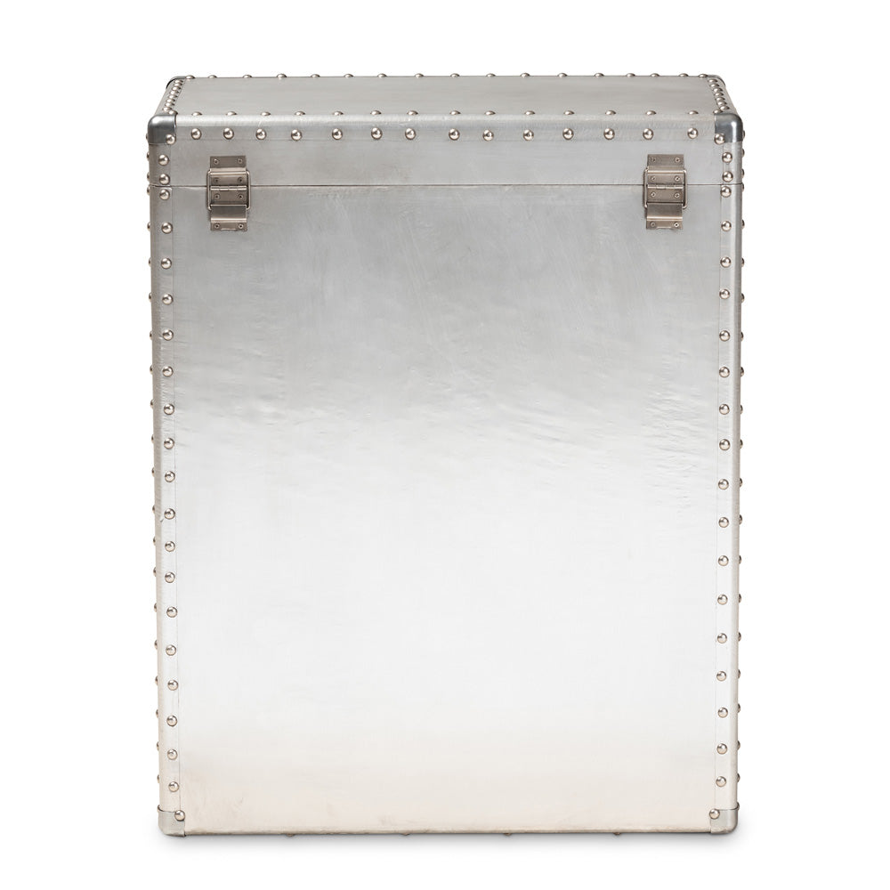 Baxton Studio - Serge Storage Cabinet in Silver - JY17B168-Silver-Cabinet view 5