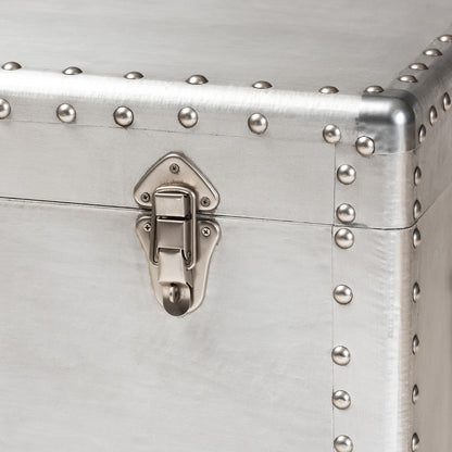 Baxton Studio - Serge Storage Cabinet in Silver - JY17B168-Silver-Cabinet view 6