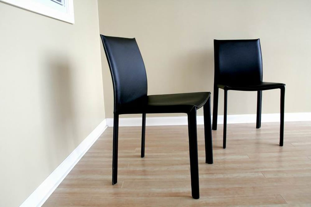Baxton Studio - Set of 2 Dining Chairs in Black - ALC-1822 Black view 2
