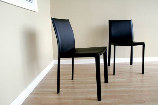 Baxton Studio - Set of 2 Dining Chairs in Black - ALC-1822 Black view 2