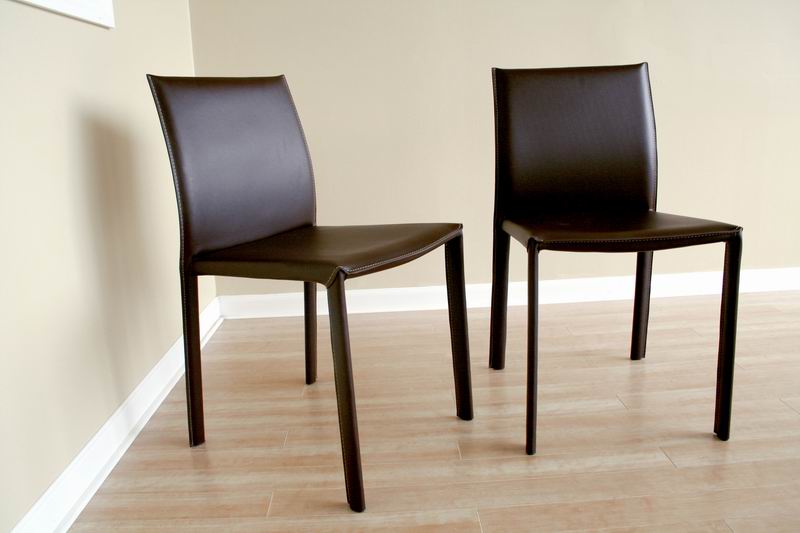 Baxton Studio - Set of 2 Dining Chairs in Brown - ALC-1822 Brown view 3