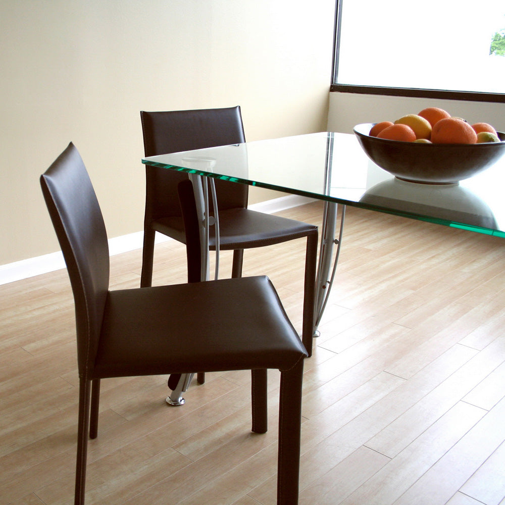 Baxton Studio - Set of 2 Dining Chairs in Brown - ALC-1822 Brown view 5