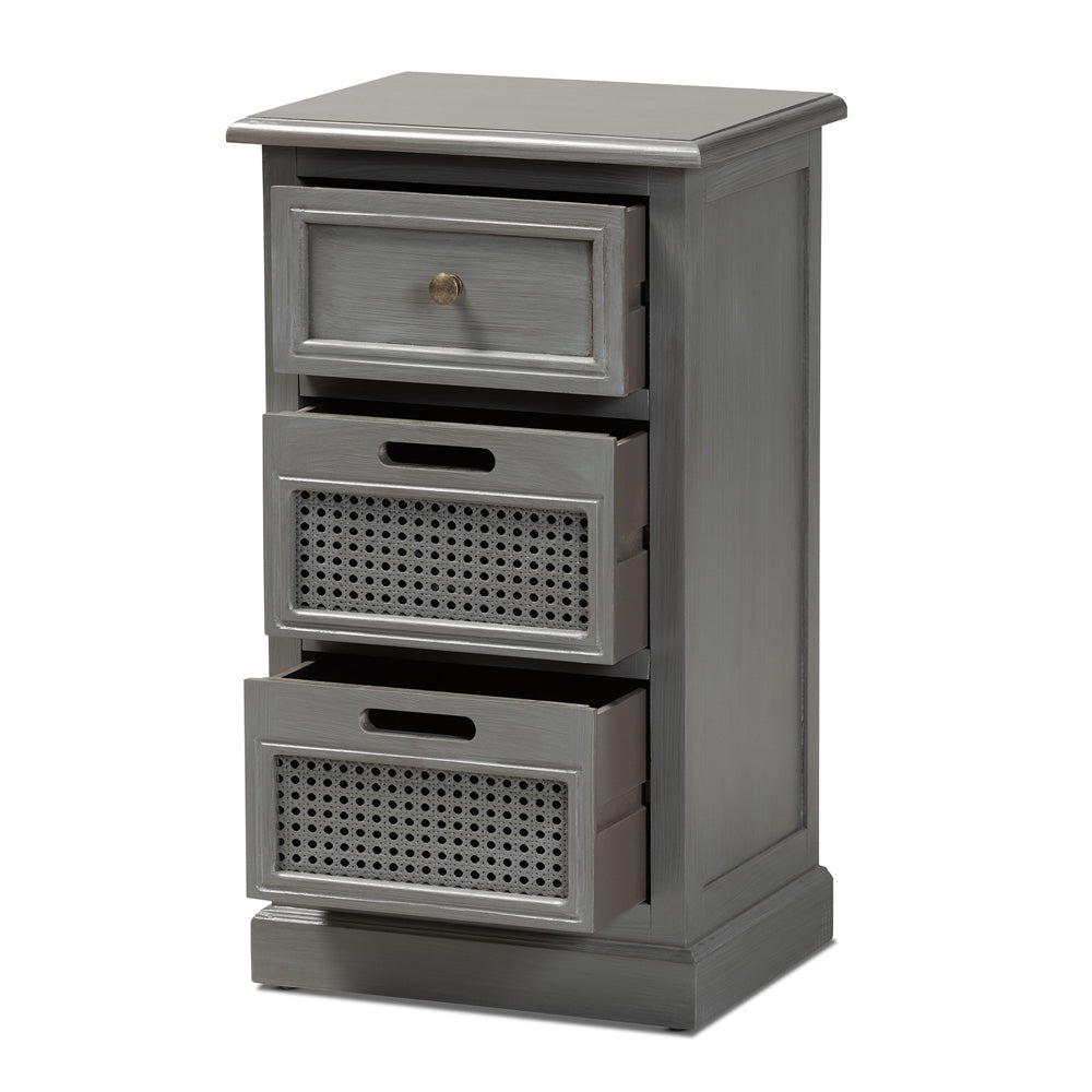 Baxton Studio - Sheldon End Table in Grey - JY20B072-Grey-ET view 2