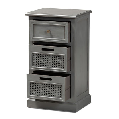 Baxton Studio - Sheldon End Table in Grey - JY20B072-Grey-ET view 2