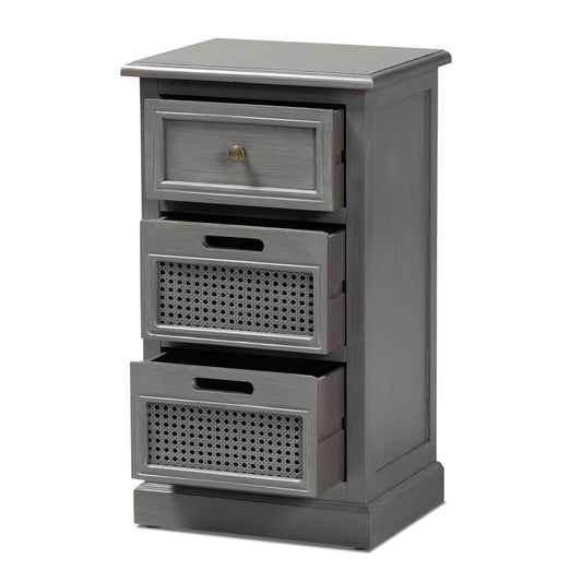 Baxton Studio - Sheldon End Table in Grey - JY20B072-Grey-ET view 2