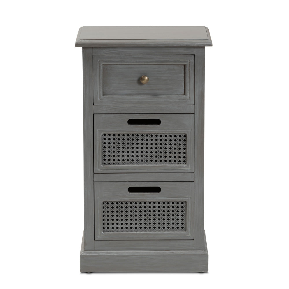 Baxton Studio - Sheldon End Table in Grey - JY20B072-Grey-ET view 3