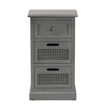 Baxton Studio - Sheldon End Table in Grey - JY20B072-Grey-ET view 3