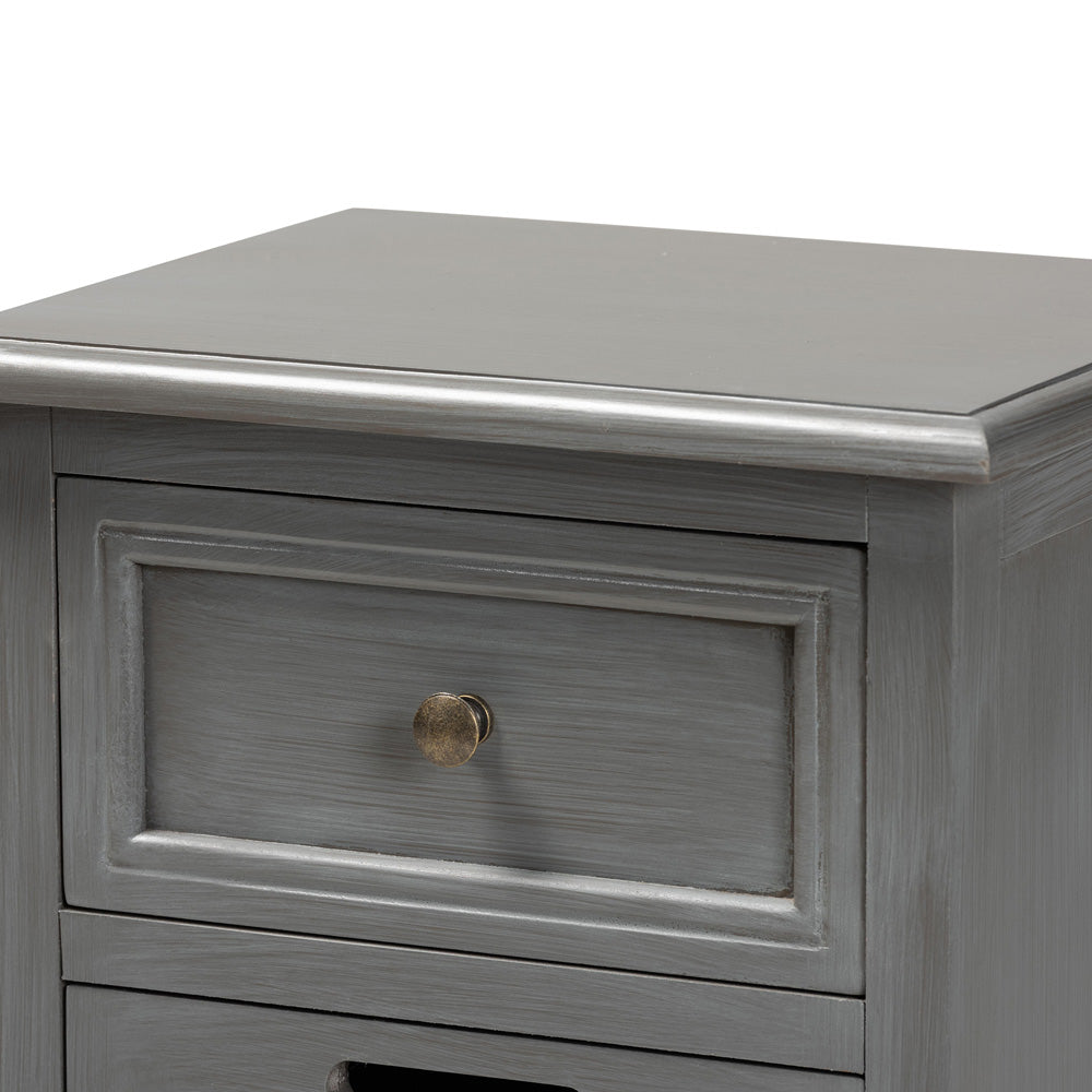 Baxton Studio - Sheldon End Table in Grey - JY20B072-Grey-ET view 5