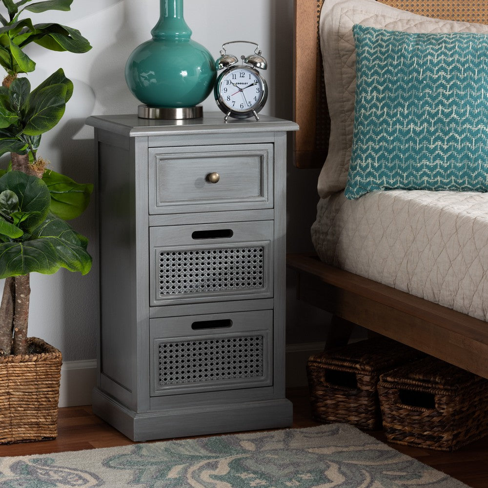 Baxton Studio - Sheldon End Table in Grey - JY20B072-Grey-ET view 7