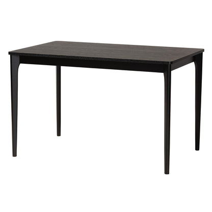 Baxton Studio - Sherwin Dining Table in Black - Sherwin-Black-DT view 1