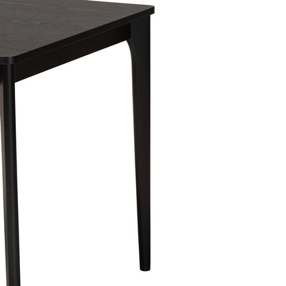 Baxton Studio - Sherwin Dining Table in Black - Sherwin-Black-DT view 4