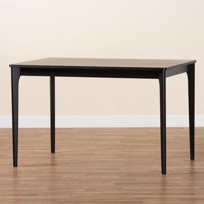 Baxton Studio - Sherwin Dining Table in Black - Sherwin-Black-DT view 8