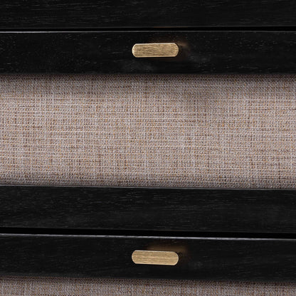 Baxton Studio - Shirin Dresser in Beige/Black - MG9013-Sand Stone-FG2203-2/Black-6DW-Dresser view 5