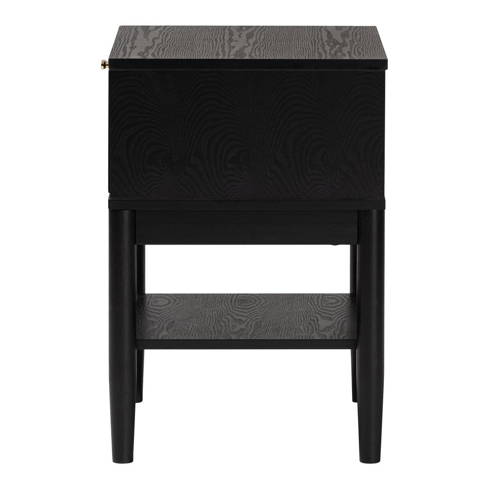 Baxton Studio - Shirin Nightstand in Beige/Black - MG9013-Sand Stone-FG2203-2/Black-1DW-NS view 4